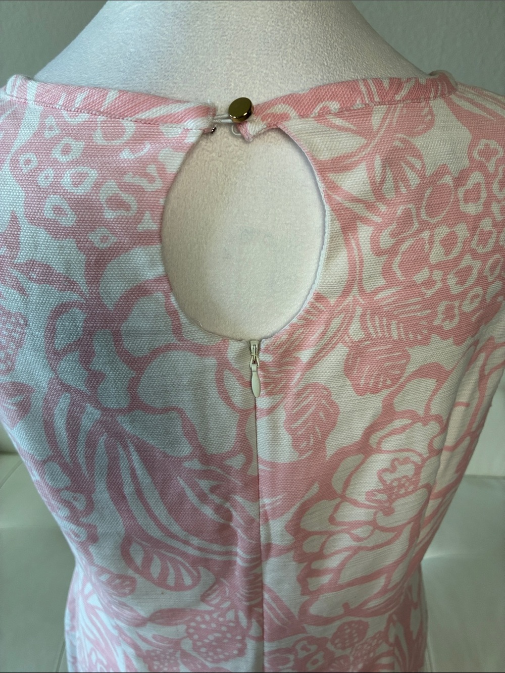 Talbots Pink and White Floral Sleeveless Midi Dress - Picture 7 of 10